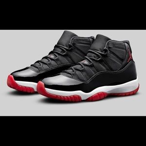 Jordan 11 Retro Men’s Bred - Black/White/ Red